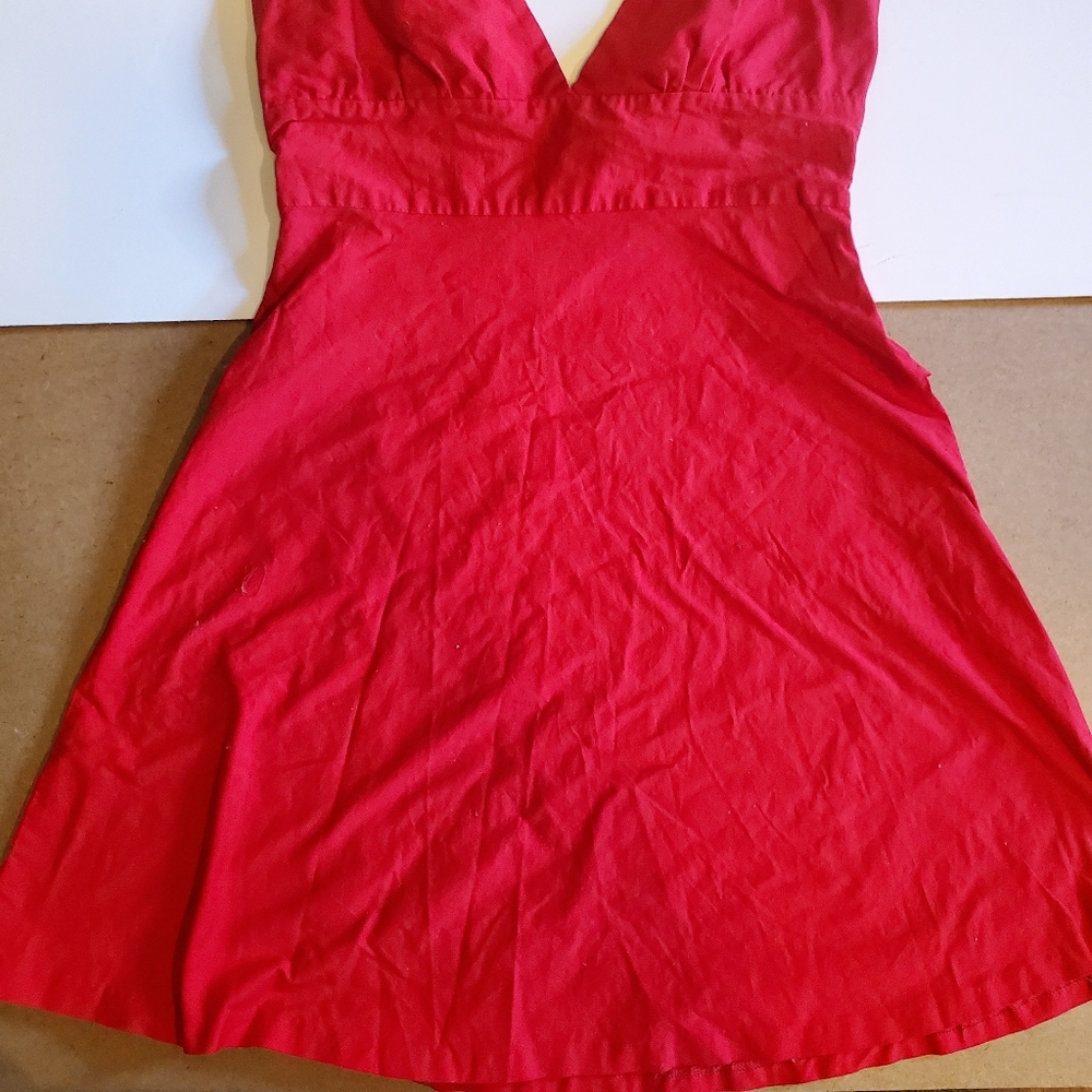 Red Halter Dress - Picture 4 of 4